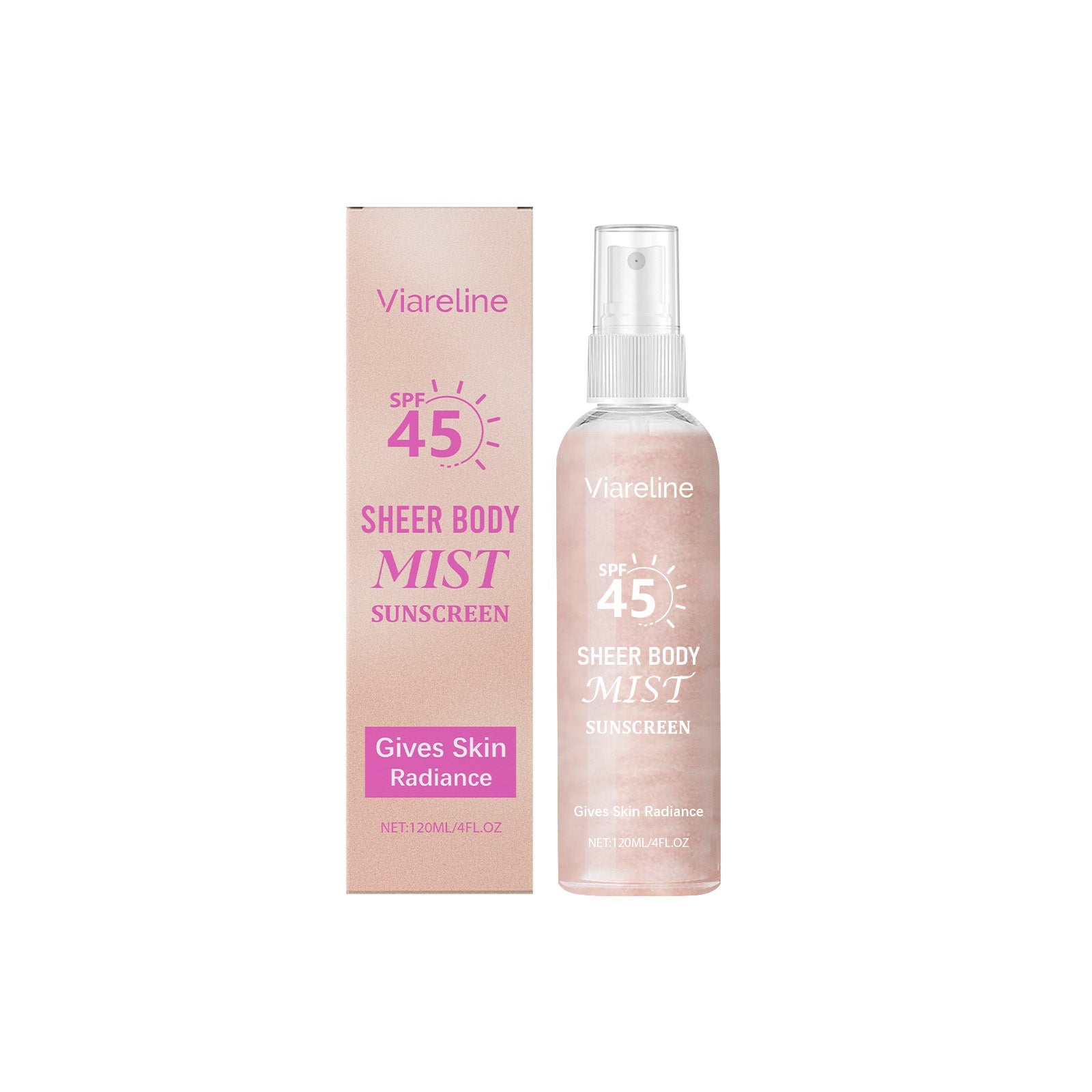 Body Flash Sunscreen Spray, Hydrating Glow, Waterproof UV Protection ,120ml