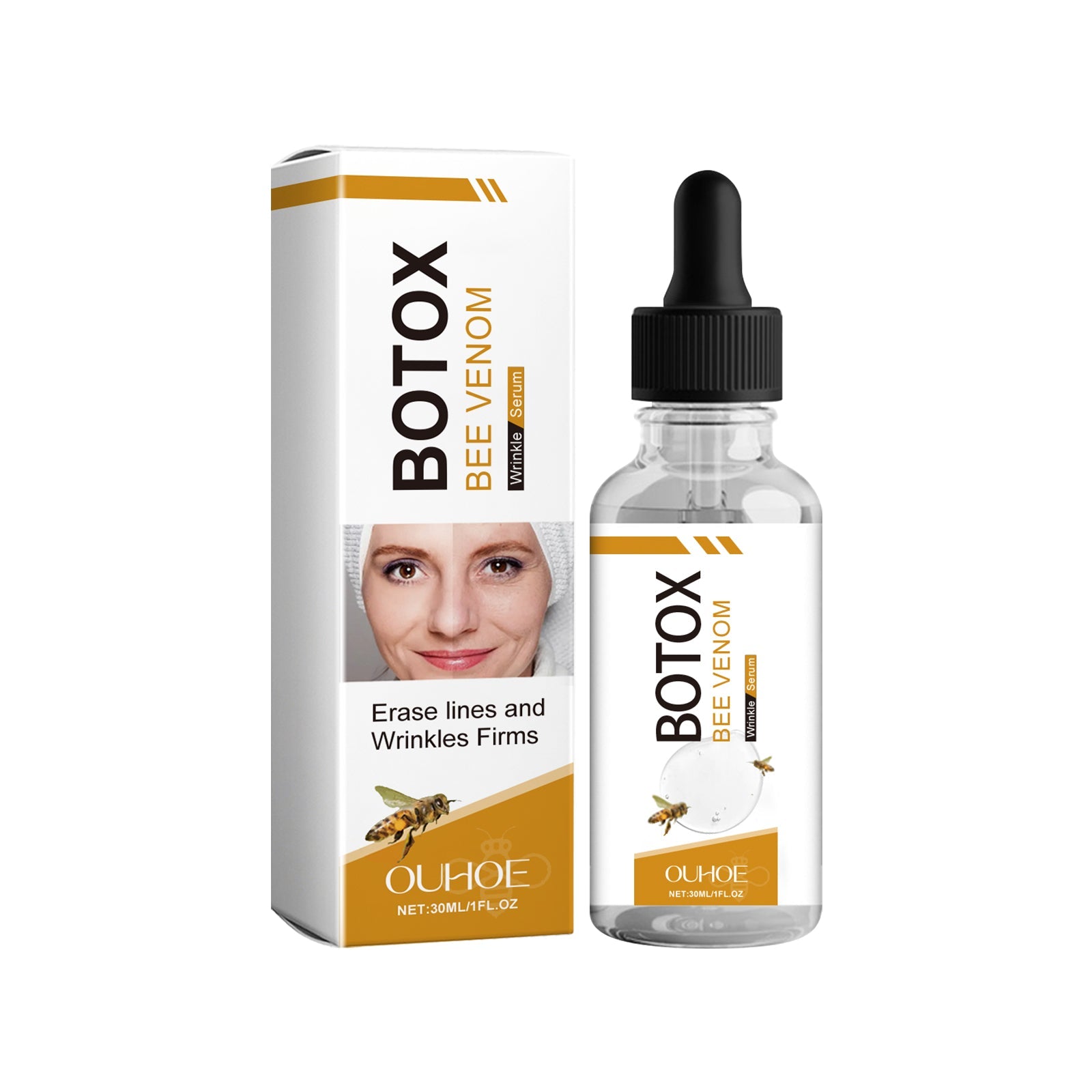 Bee Venom Hydrating Facial Essence for Soft Skin, Rejuvenate, Moisturize, Anti-Aging ,30ml