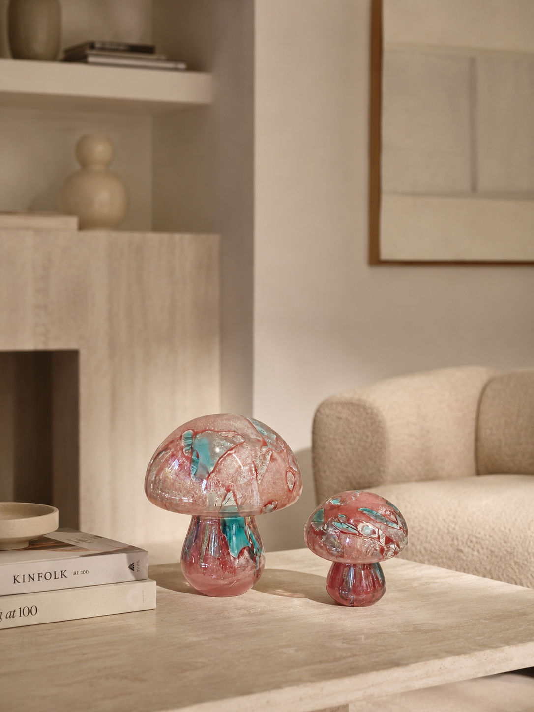 Tati deco Glass mushroom big