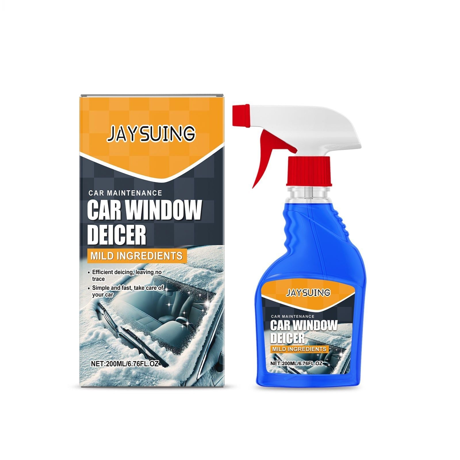 Clear Vision Window Deicer, Fast Frost & Ice Removal, Safe Driving ,200ml