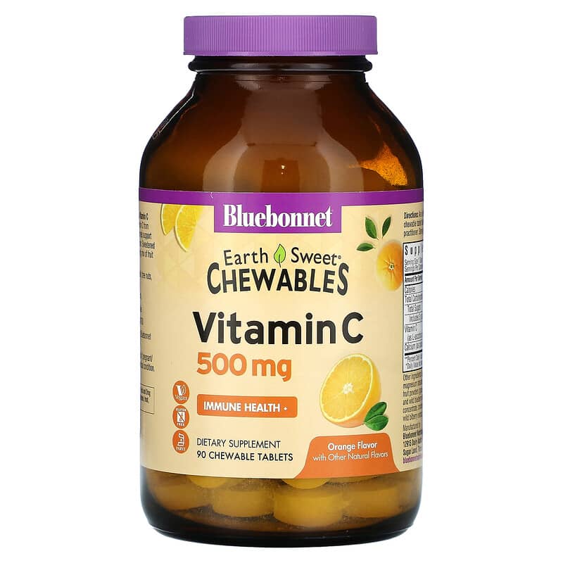 BlueBonnet CHEW. VIT C 500MG 90S