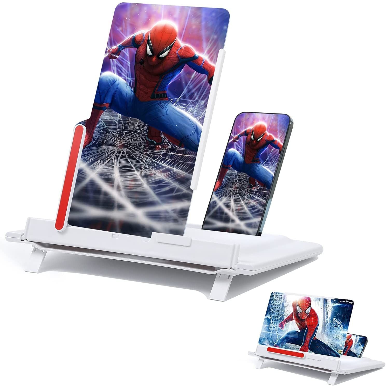 Phone Screen Magnifier 12 Inch 3D Screen Enlarger Holder With Remote Control