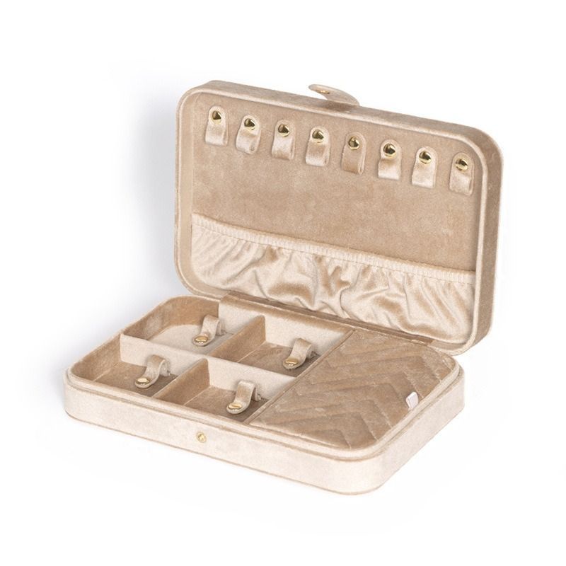Jewelry Box Premium Velvet Travel Jewelry Organizers Storage Case for Necklace Bracelet