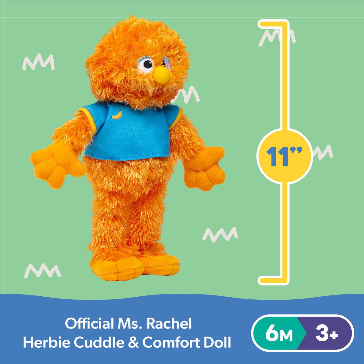 Ms. Rachel Official Herbie Cuddle & Comfort Friend Doll