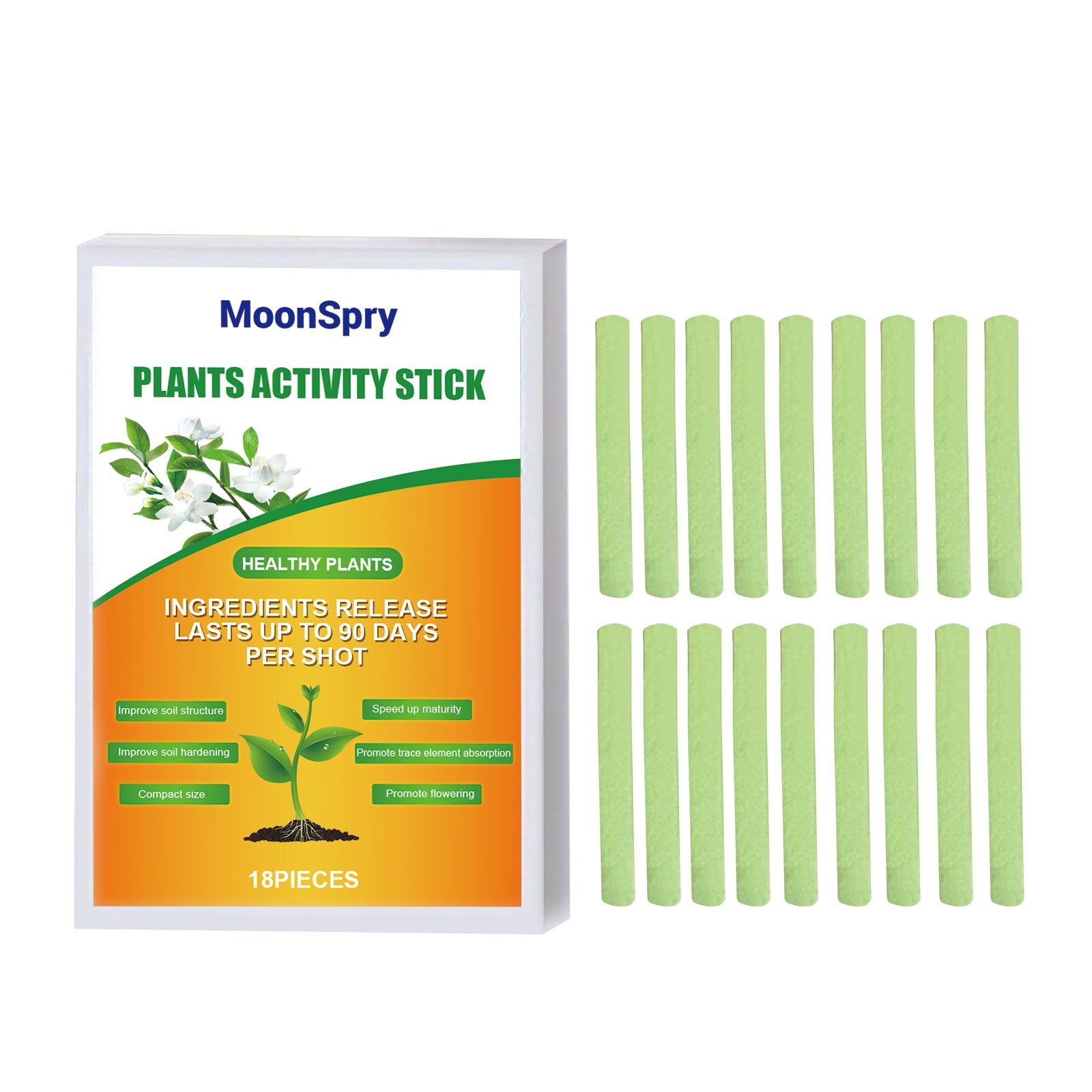 Boost Plant Growth with Activity Stick, Fast Root Nutrition, Garden Fertilizer ,18pieces