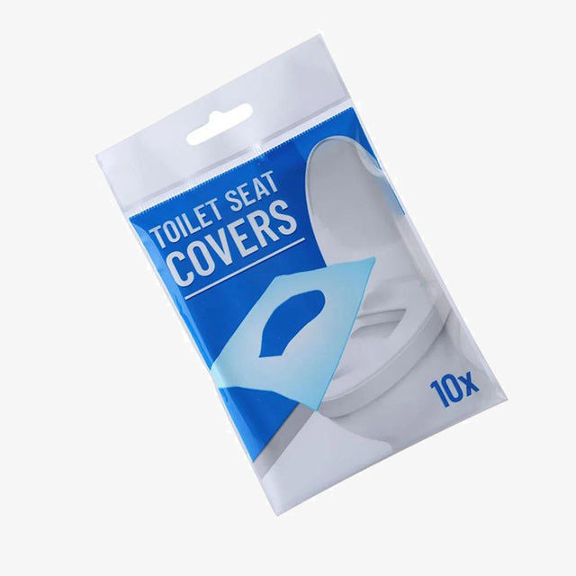 10 Water-Soluble Toilet Seats - Eco-Friendly Disposable Seat Covers for Hygienic Public Restrooms