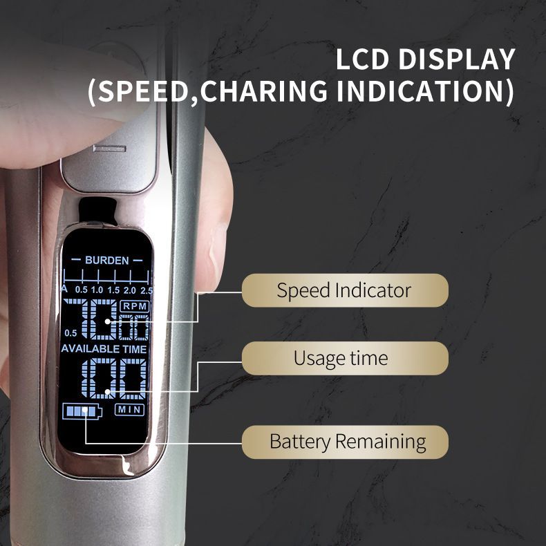 Portable Cordless Waterproof Hair Clippers Mute 5 gear Adjustable Speed For Barbers