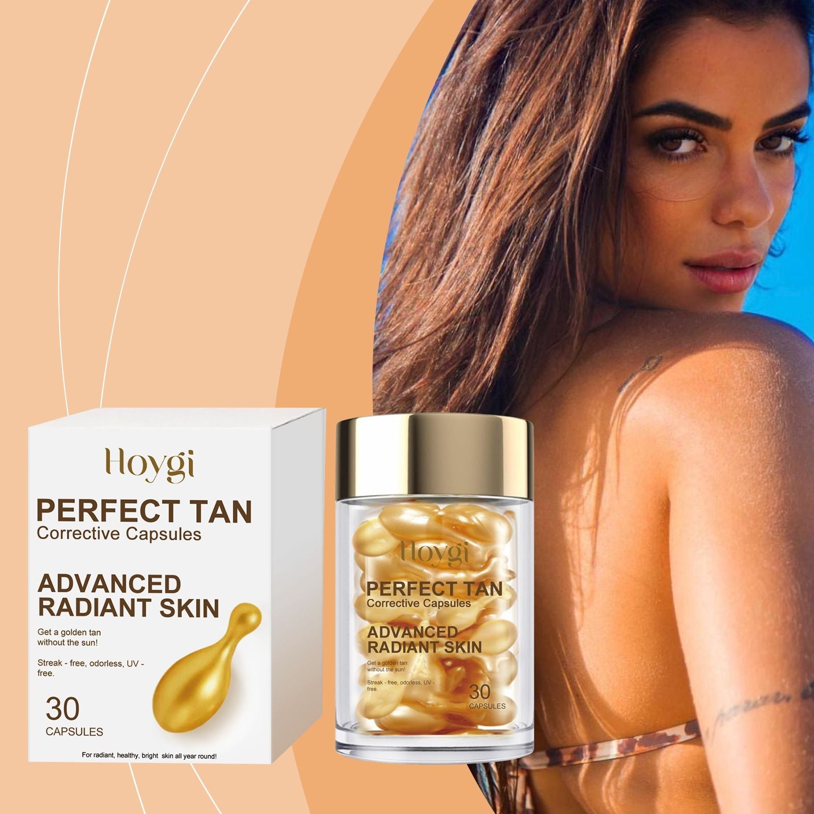Tanning Accelerator Capsules Serum for Glow 30 Capsules