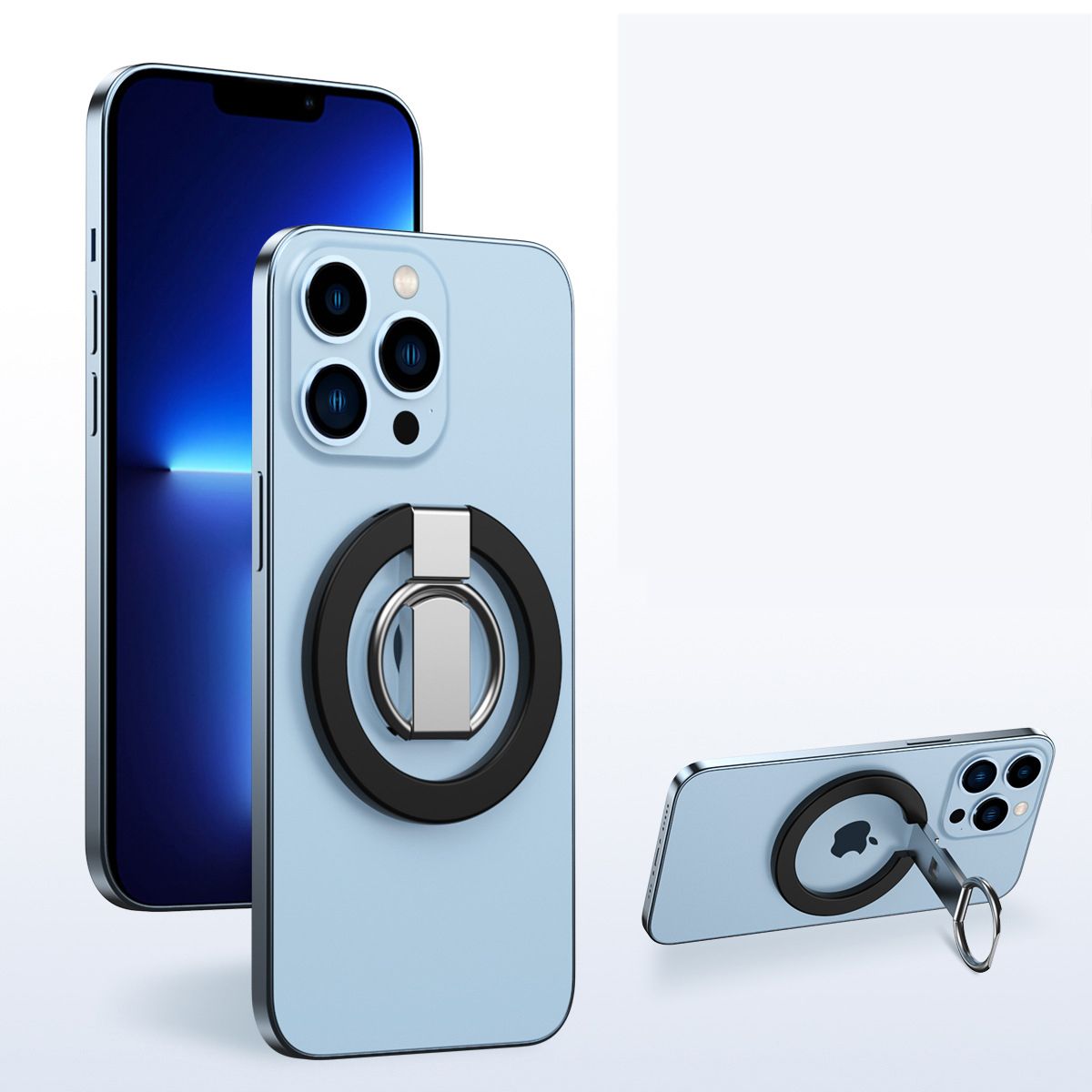 Mobile Phone Magnetic Ring Buckle Metal Finger Ring Bracket Desktop Stand