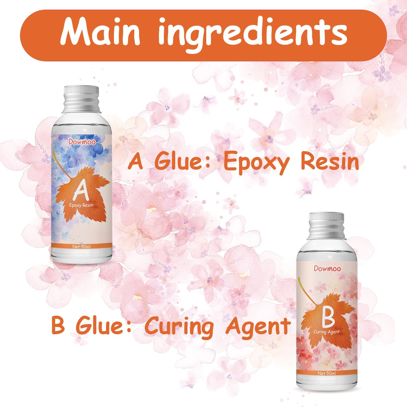 Crystal AB Resin Adhesive, Fast Dry, Bubble-Free, Perfect for DIY Crafts ,1set
