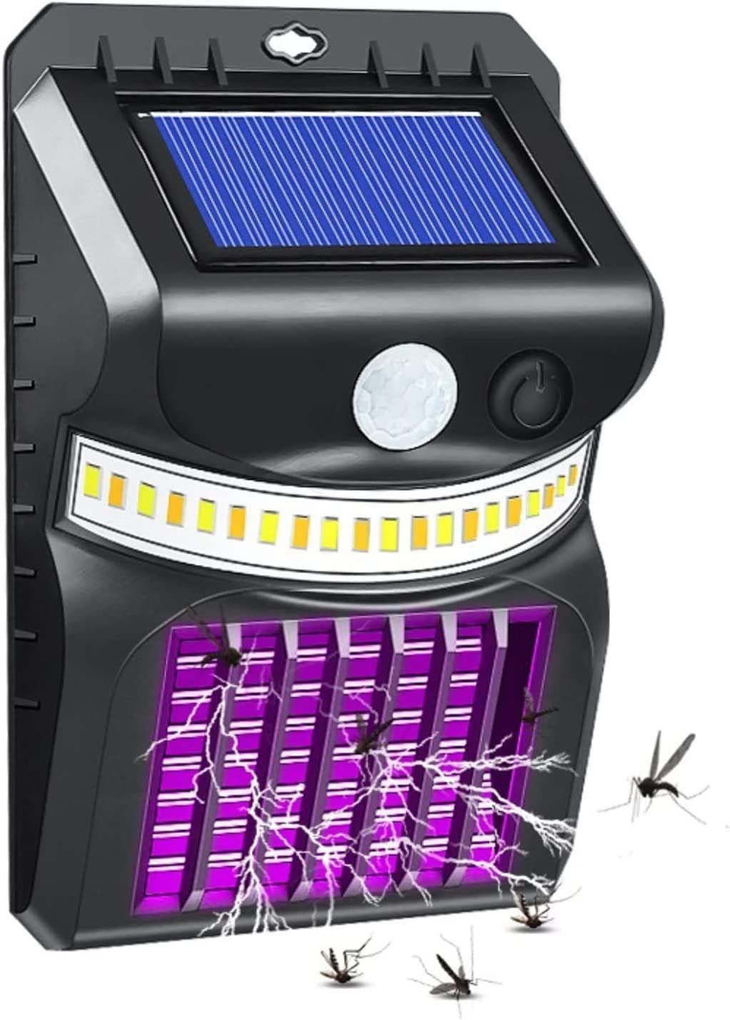 Solar Mosquito Repellent Wall Light Bug Zapper Lamp Electric Shock Lamp For Outdoor Garden