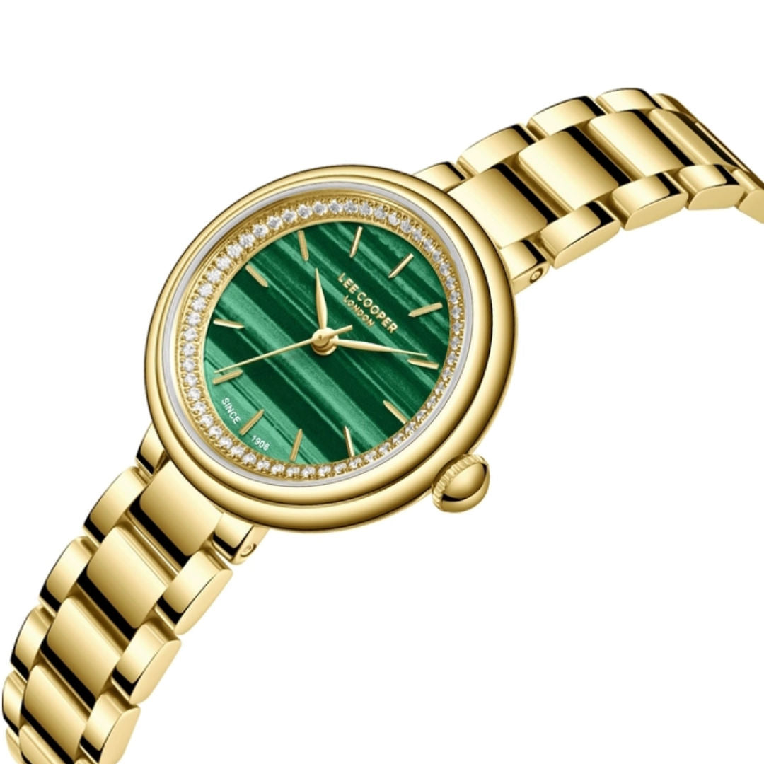 Lee Cooper Women's Analog Dark Green Dial Watch, LC08279.170