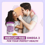 HealthyHey Omega 3 Fish Oil | Omega 3 Fish Oil Capsules For Women and Men - 300 Softgels (EPA 600 - DHA 400)