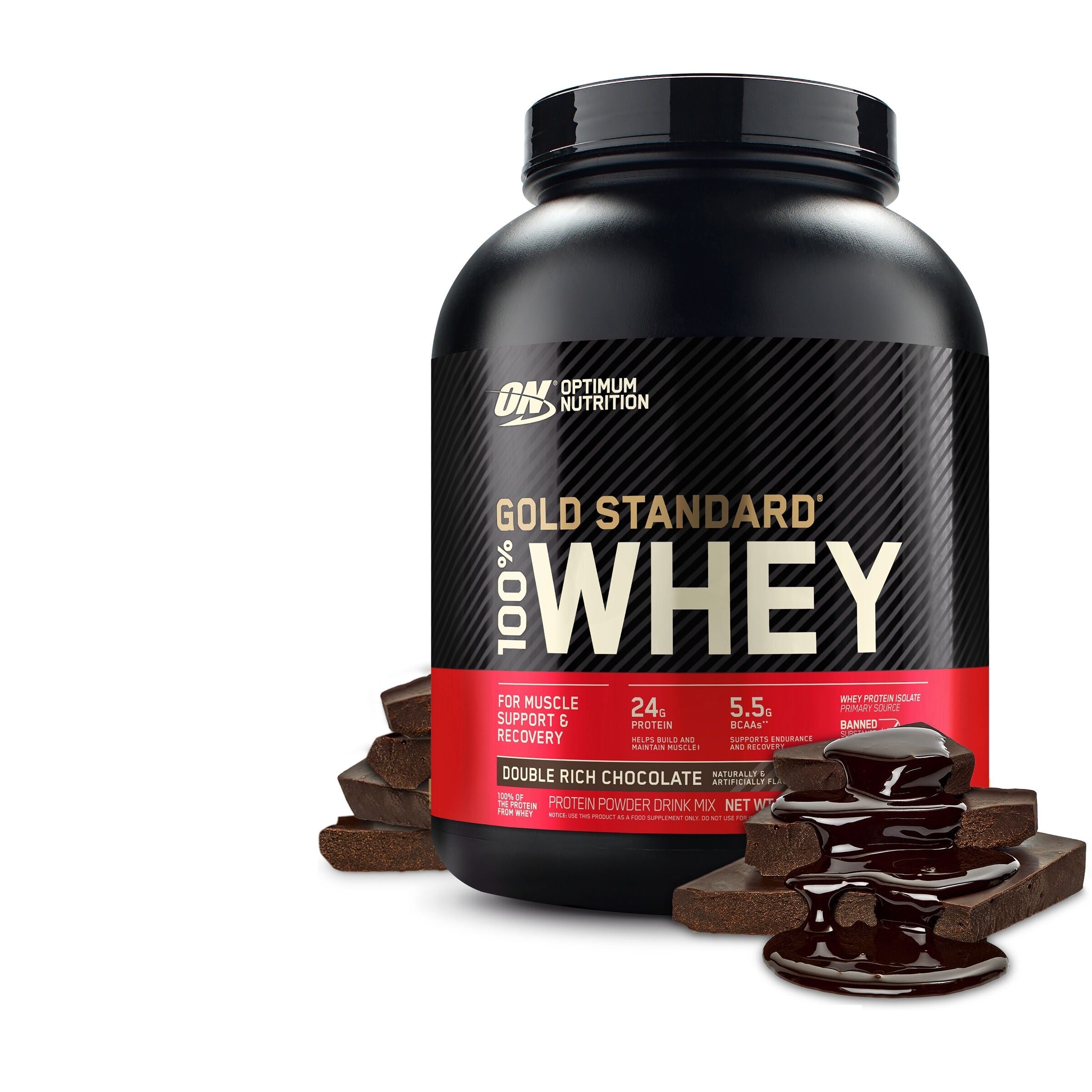 ON 100% WHEY GOLD Std 5-LB DBL RICH CHOCO