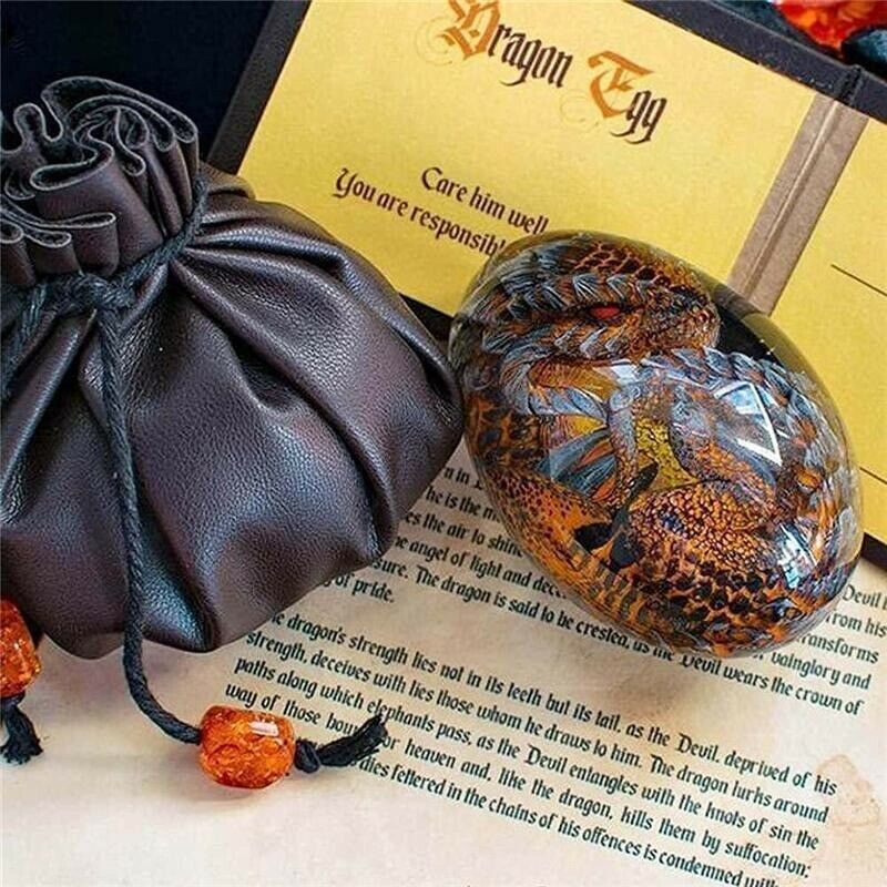 Lava Dragon Egg Dream Crystal Dinosaur Egg Souvenir Resin Sculpture Ornaments Home Decor
