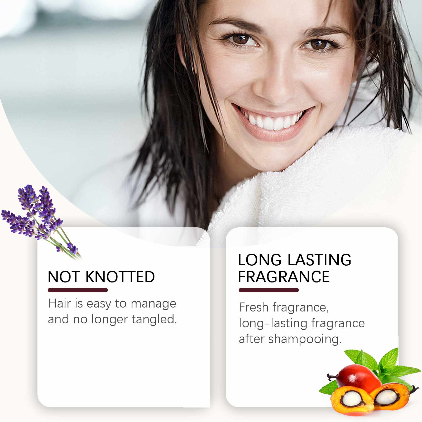 Batana Volumizing Shampoo, Smooth and Clean Hair, Oil Control, No Frizz, Long-lasting Fresh Scent ,100ml