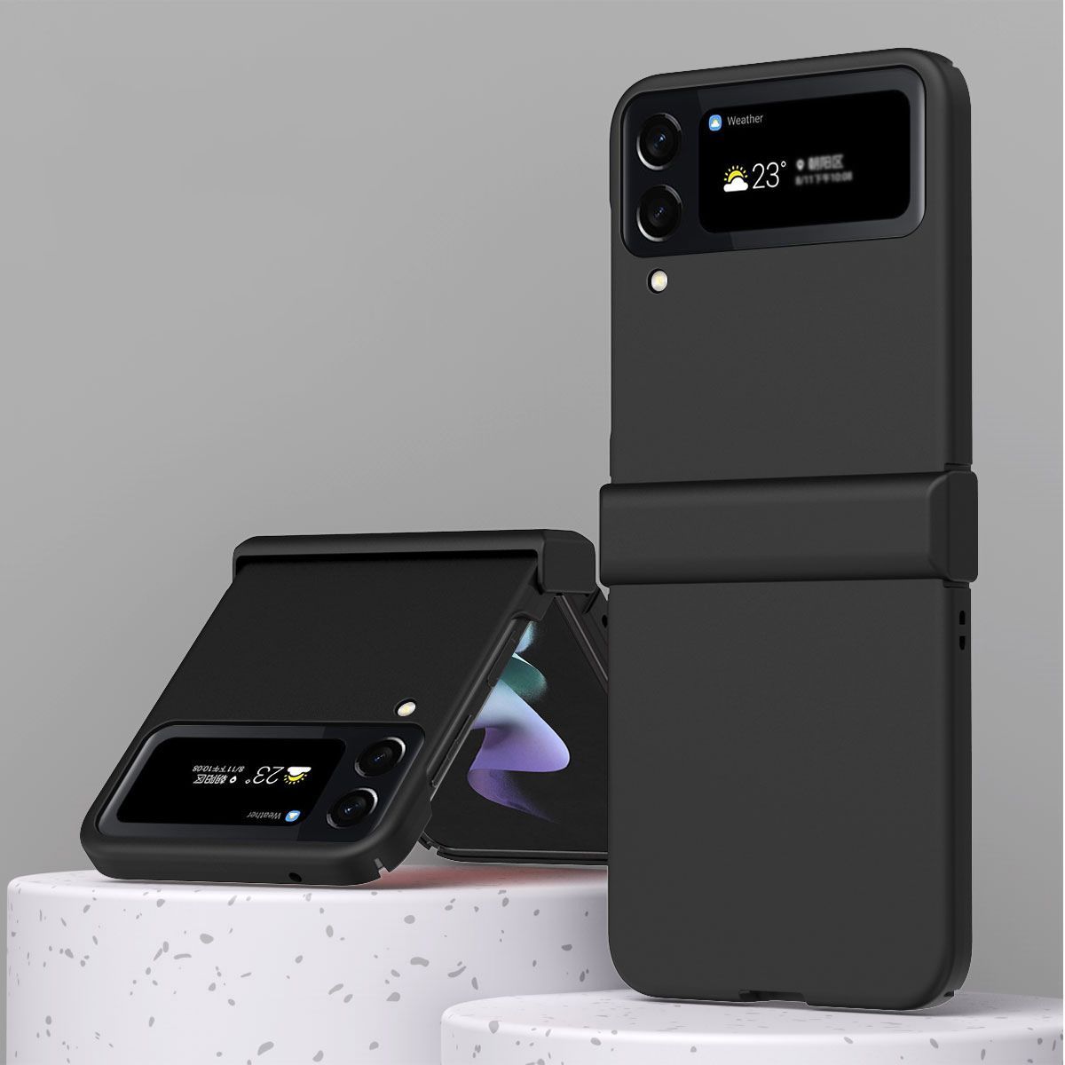 Shockproof Phone Case Pure Color Protective Cover For Samsung Galaxy ZFlip4
