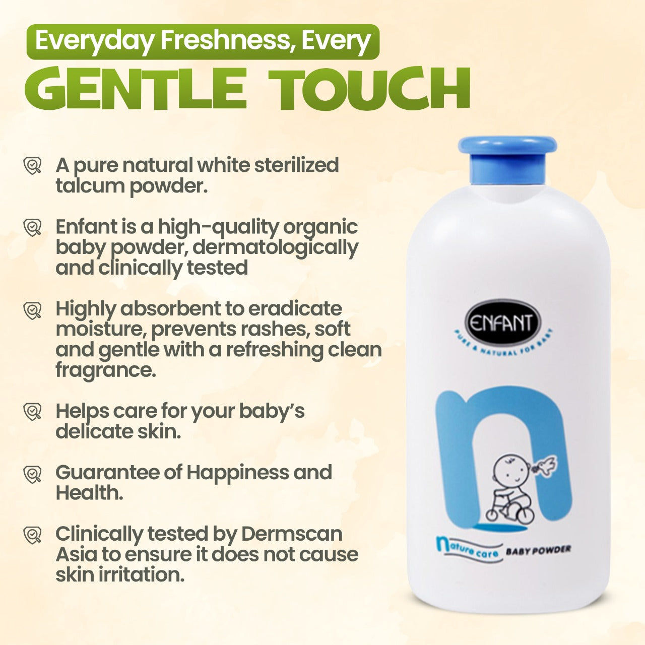 ENFANT Organic Baby Powder Natural Care