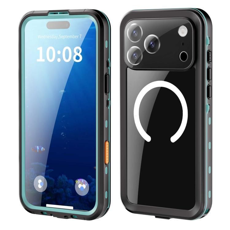 For iPhone 18 Pro Max / iPhone 17 Pro Max RedPepper Transparent Dot IP68 Waterproof Triple-proof MagSafe Phone Case