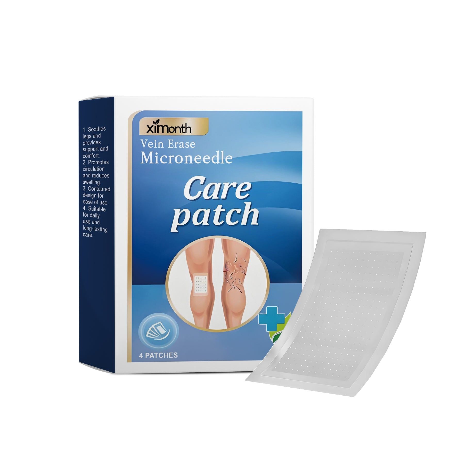 Leg Care Patches, Daily Body Care for Leg Comfort, Moisturizing, Swelling Relief ,4patches