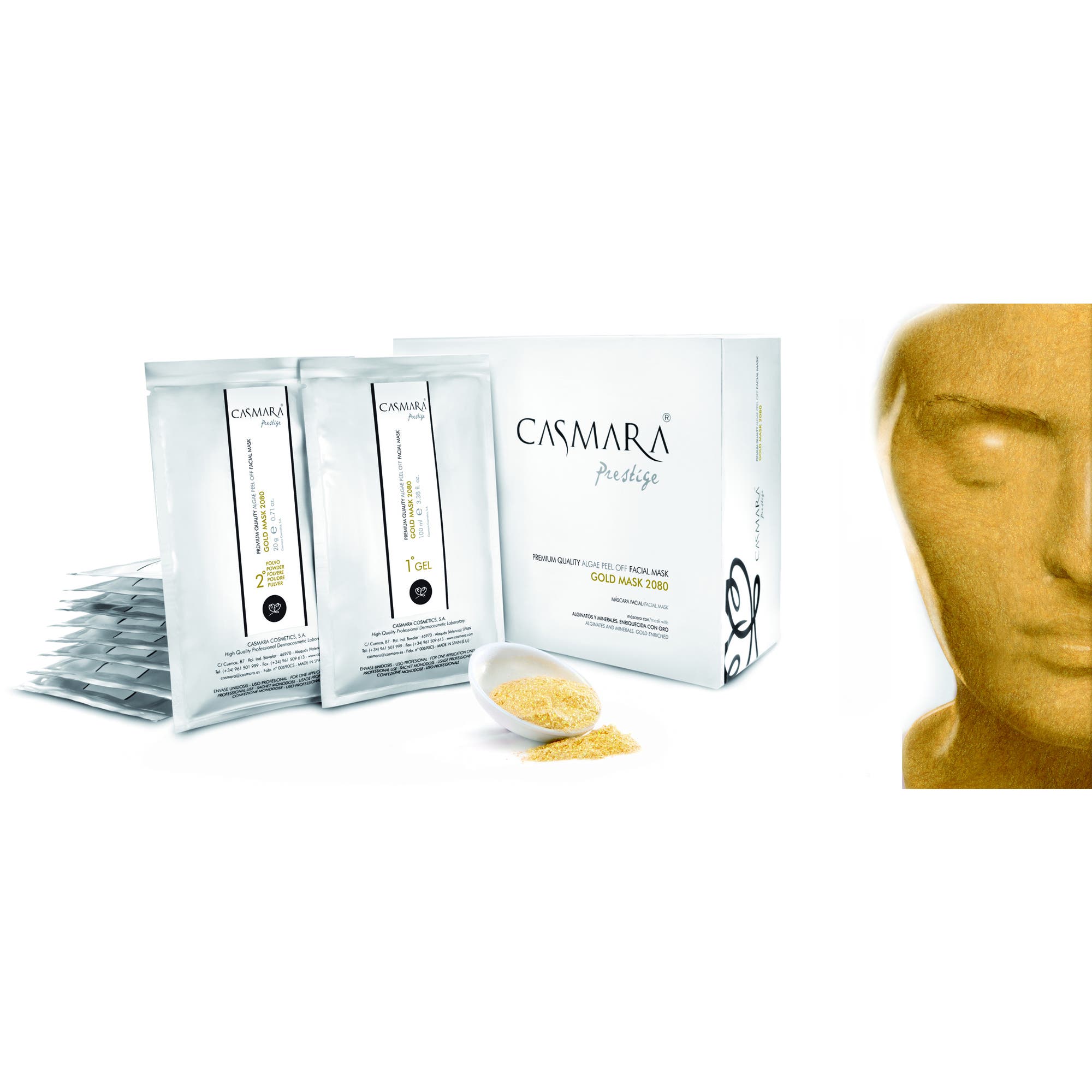 Casmara Gold Mask 2080, Gel And Powder, 1 Pack
