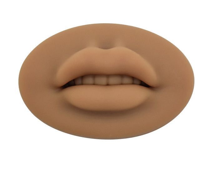 Open Mouth 3D Lip Best Practice Silicone Skin With Teeth Makeup Lip Mannequin