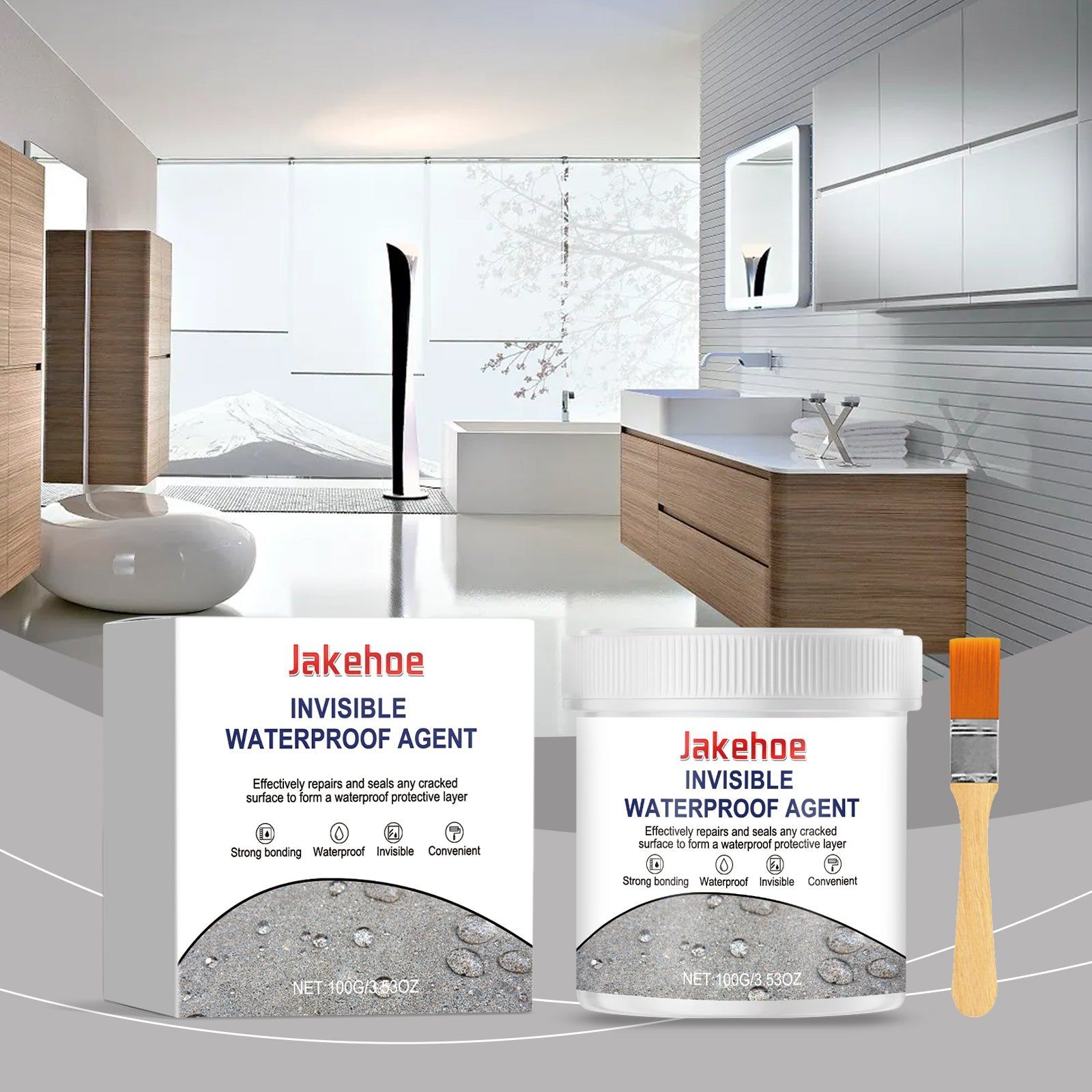 Waterproof Coating Sealant, Leakproof, Water-Resistant, Easy DIY Repair ,1set
