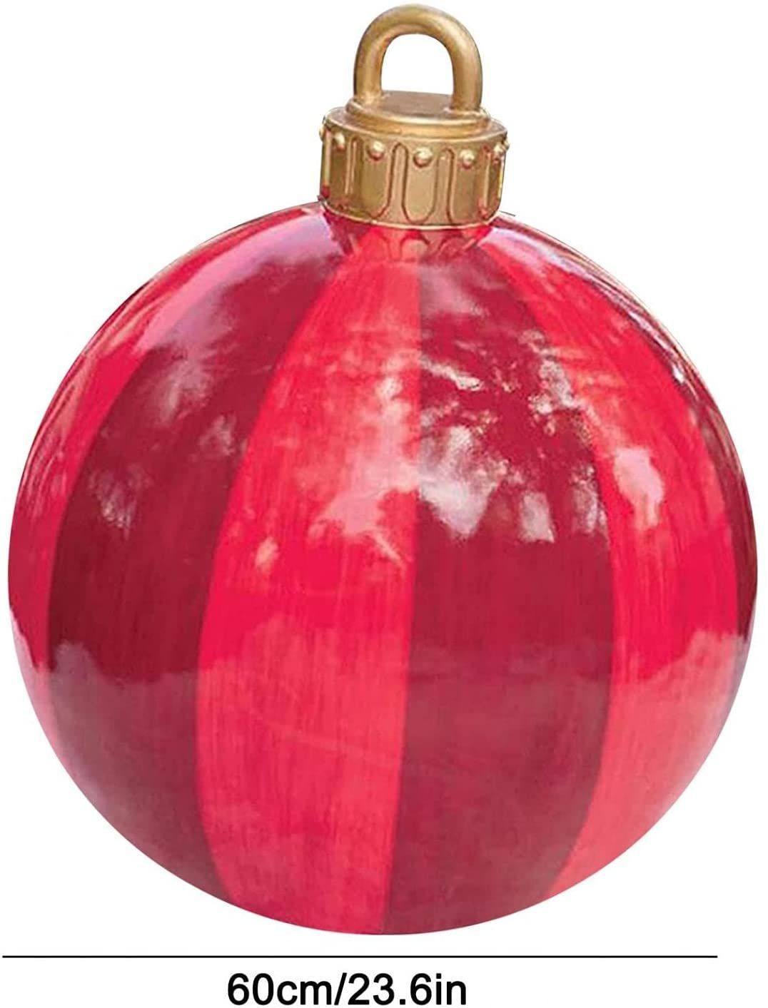 23.6 Inch Christmas Inflatable Decorated Ball Xmas Outdoor Ornament Holiday Decoration
