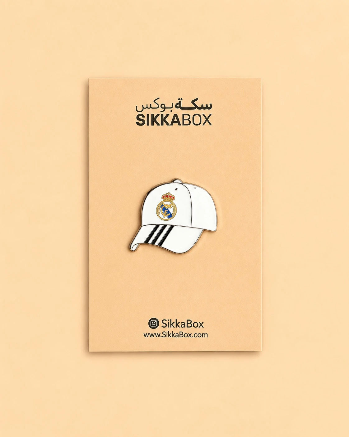 Real Madrid Cap Metal Sticker