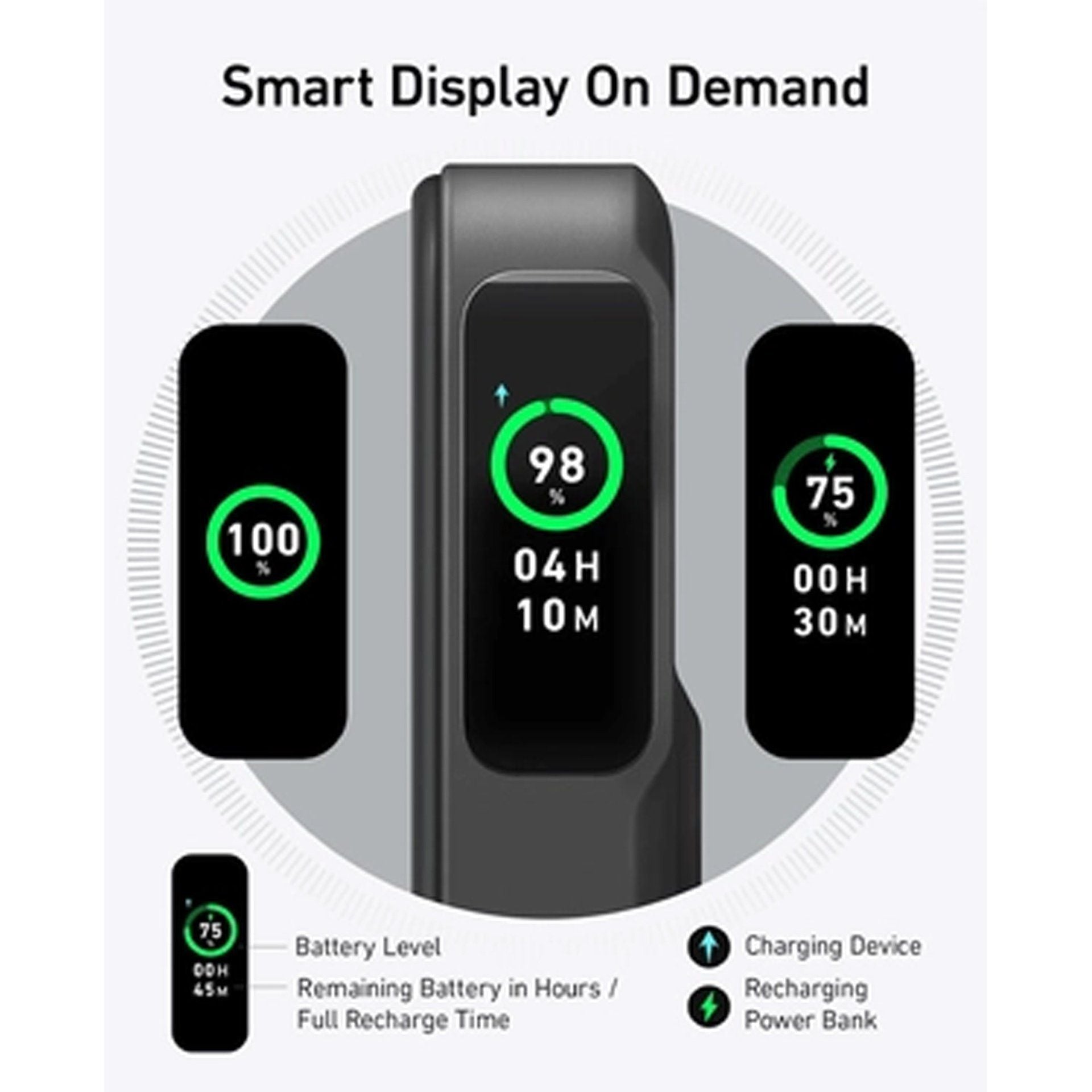 Anker 633 MagGo PowerCore 10000mAh Magnetic Power Bank, 27W, Black