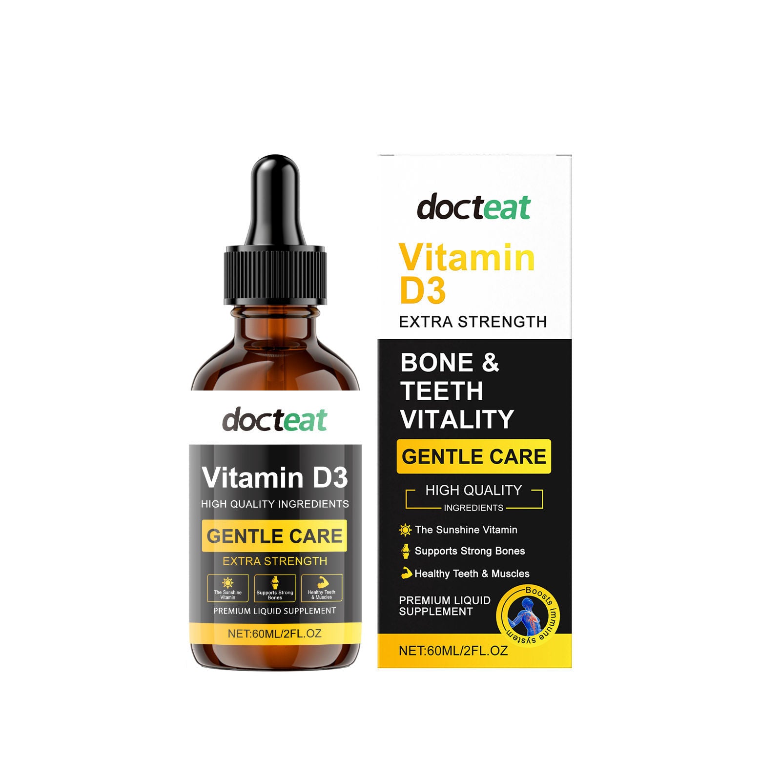 Boost Bone Health with Body Care Drops, Natural Joint Support, Easy to Use ,60ml