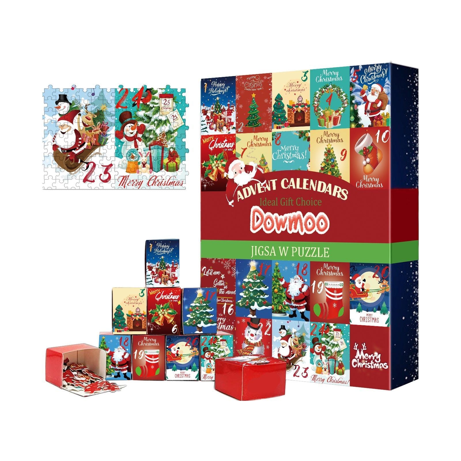 Create Festive Joy with Our Puzzle Advent Calendar, Christmas Surprise Gift ,24 frames