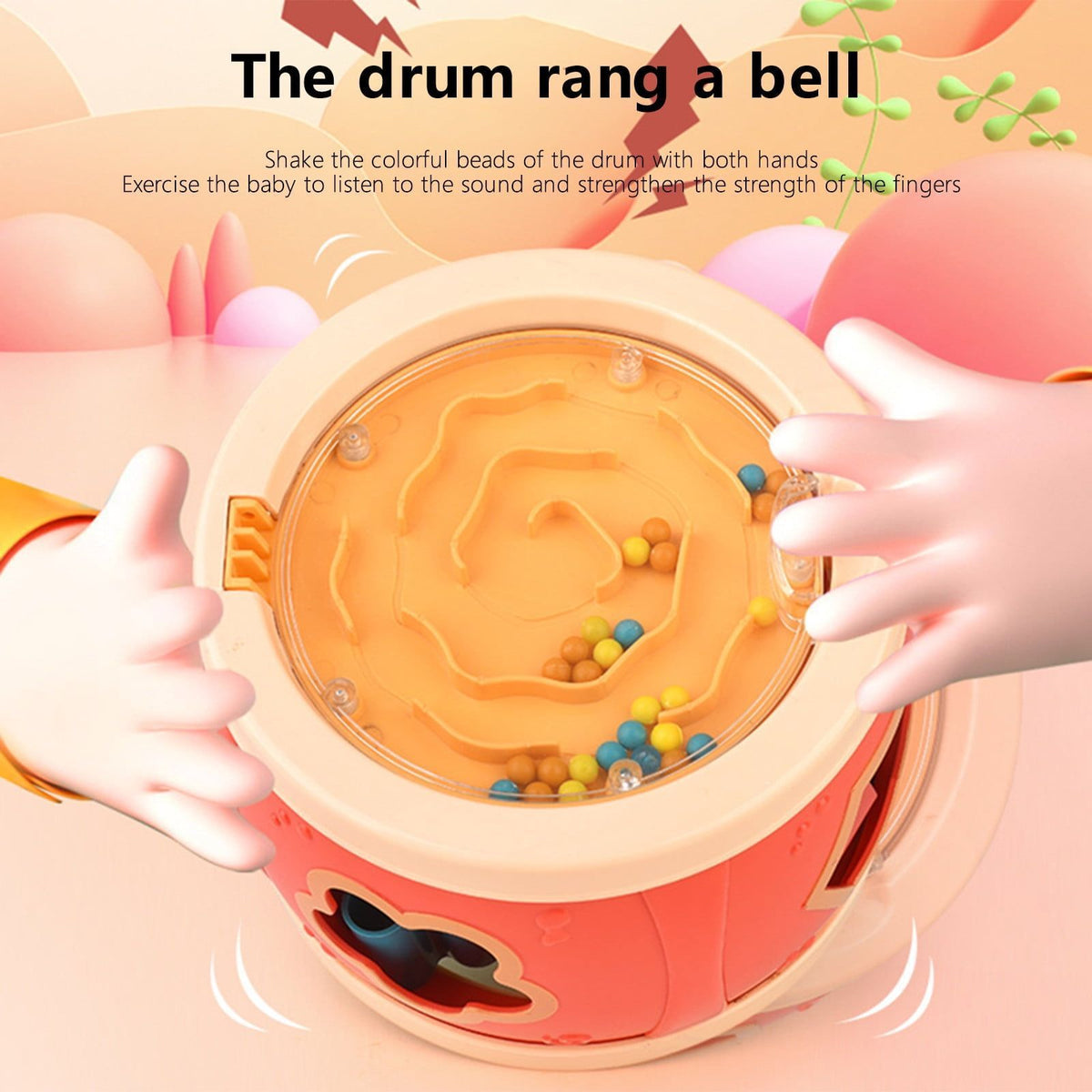 Kids Drum Toy Clapping Drum Music toy Educational Shape Matching Toy Musical Instrument