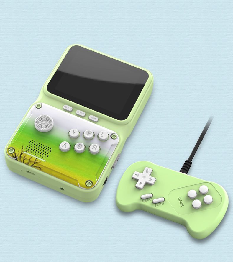 Retro Handheld Game Player Macaron Game Box Support For TV And Two Players