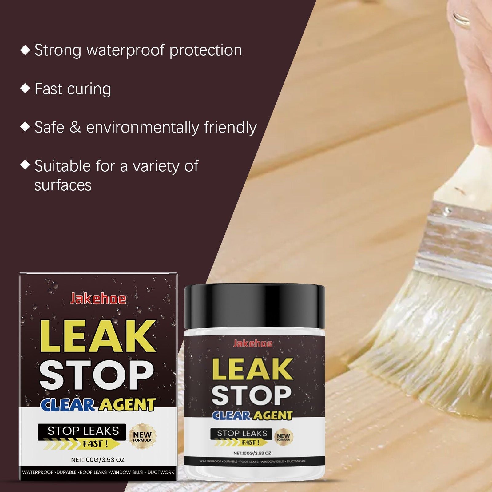 Waterproof Glue, Leakproof, Tile Wall Sealant, Easy to Use, Moisture Resistant ,100g