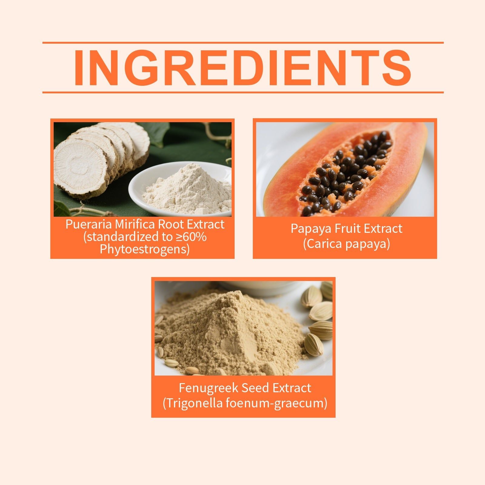 Boost Energy and Body Care with Pueraria Mirifica Papaya Supplement for Women ,30ml