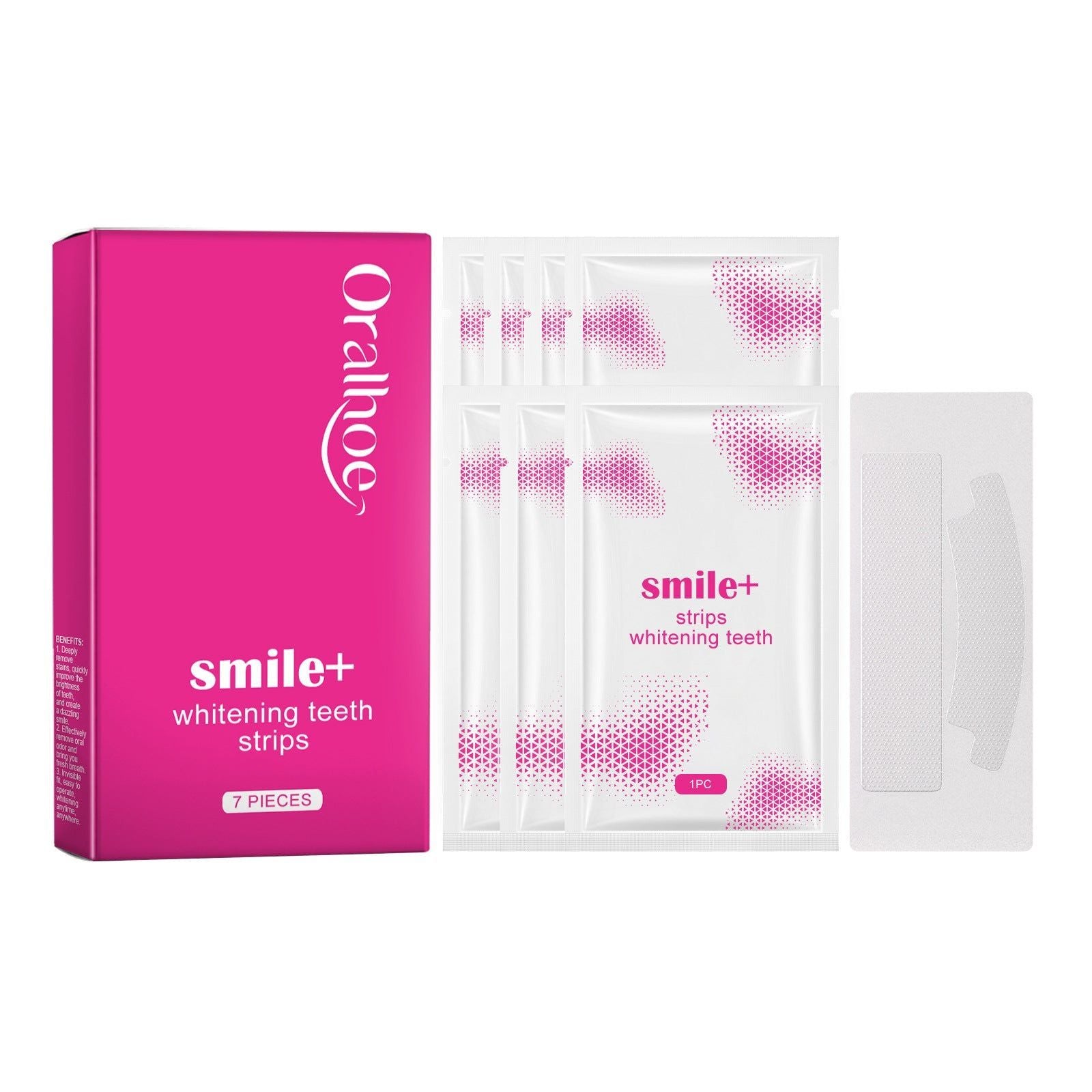 Brighten Your Smile with Portable Dental Care Teeth Whitening Strips, Safe and Effective ,7 pieces