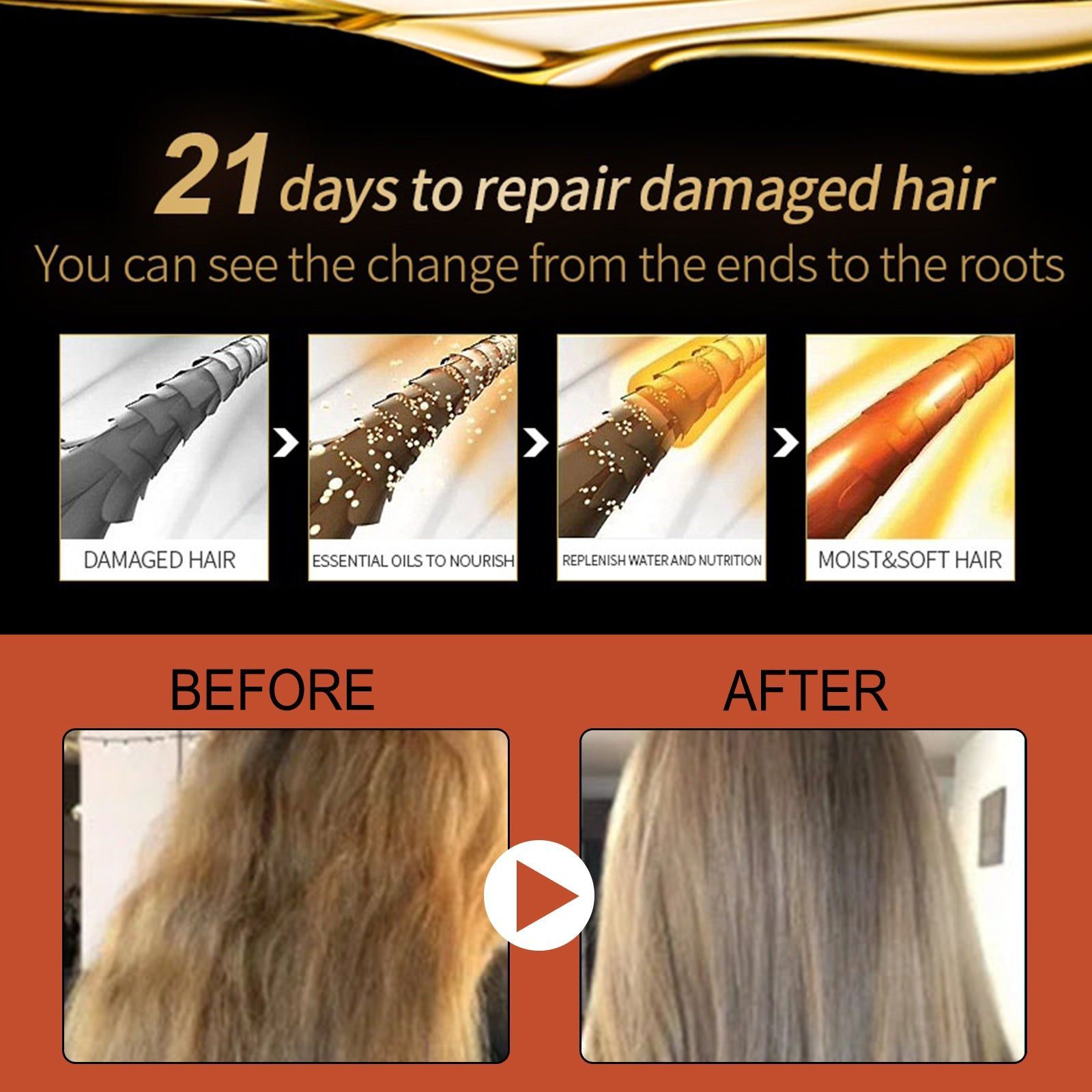 Argan Oil for Hair Skin Nails, Moisturizing Repair, Nourishing Essential Oil ,30ml