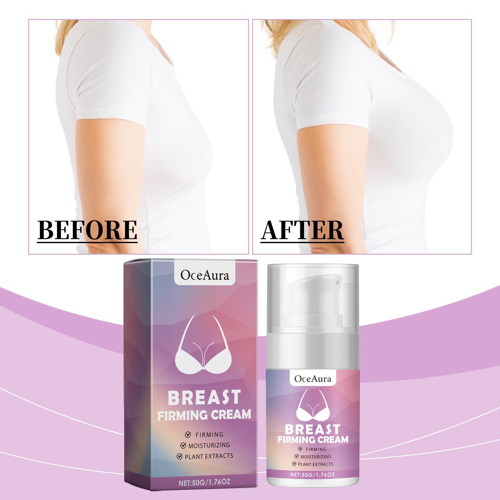 Chest Care Cream, Firming & Lifting, Collagen, Vitamin E, Anti-Aging ,50g