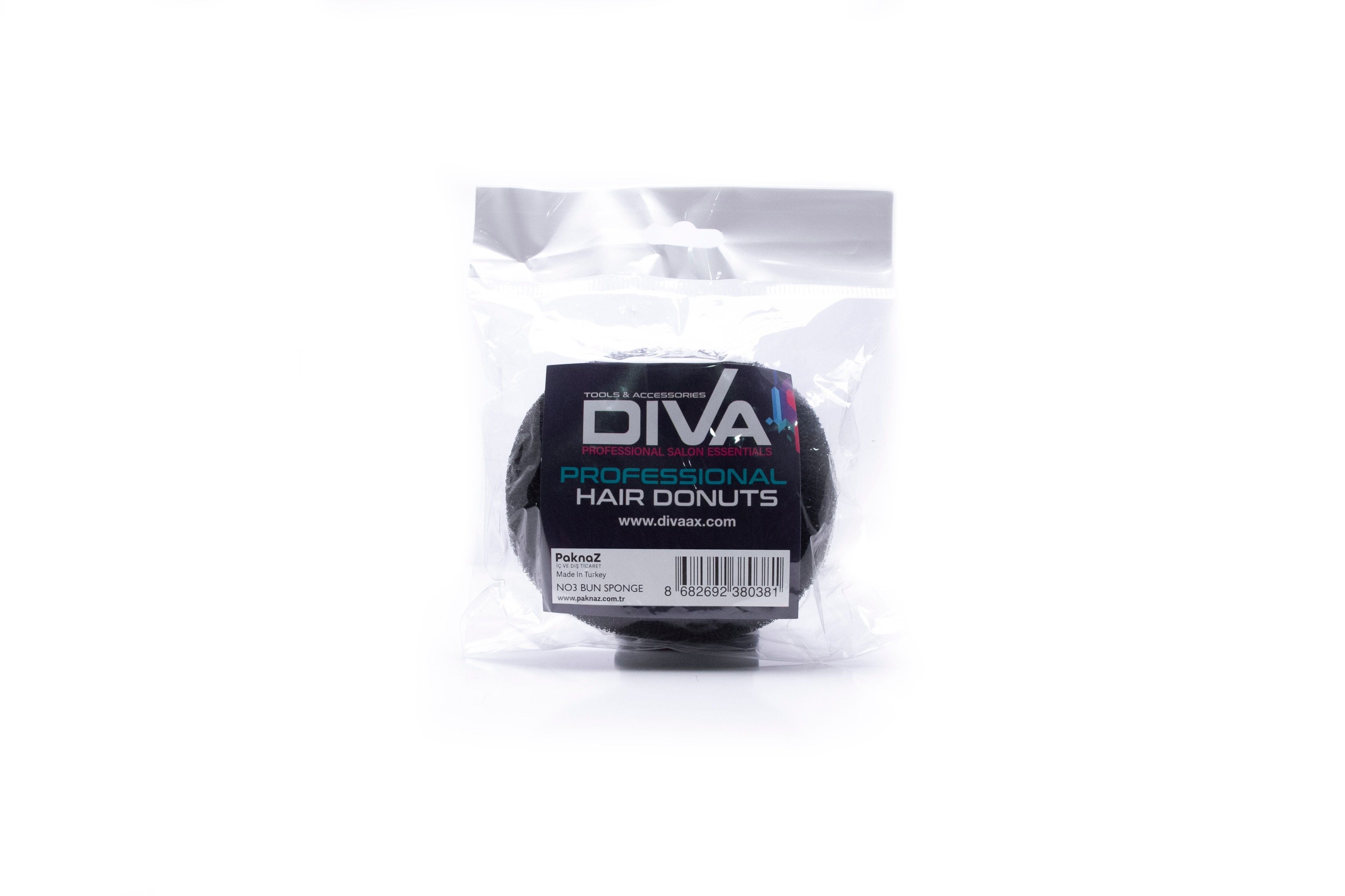 Diva Hair Bun Black Sponge, 1pc