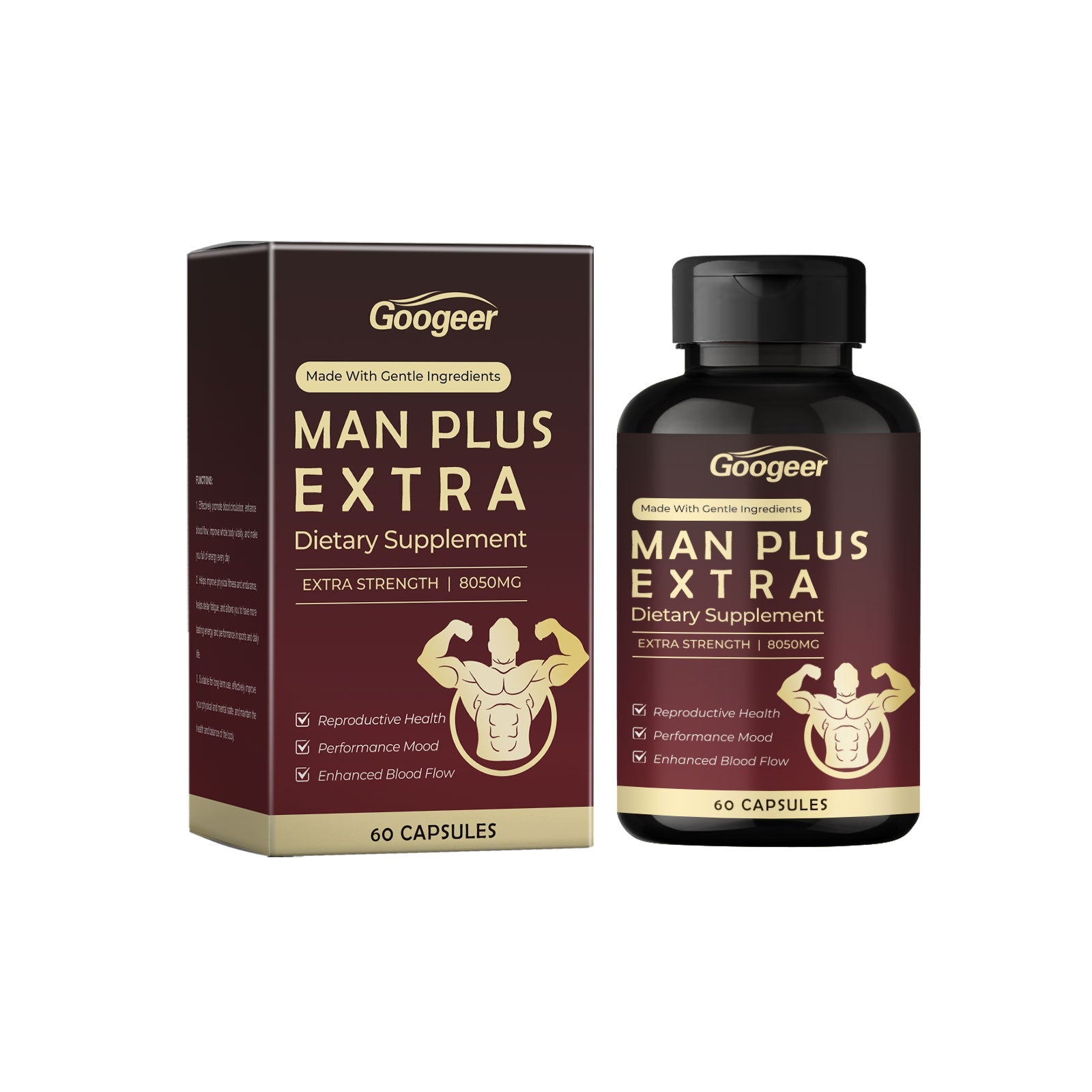 Boost Your Body Care with Natural Maca Capsules, Enhance Vitality and Health ,60 capsules