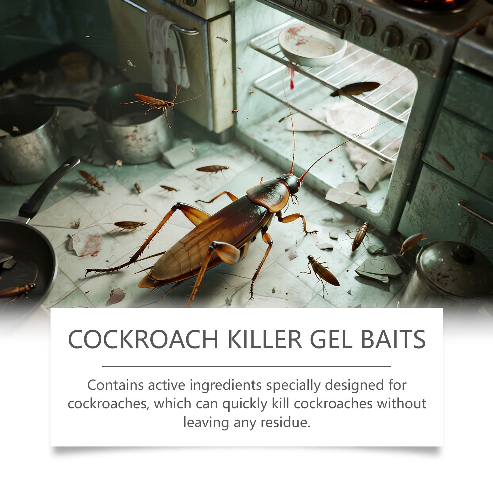 Effective Cockroach Bait for Household Cleaning, Eco-Friendly Pest Control Solution ,16pcs