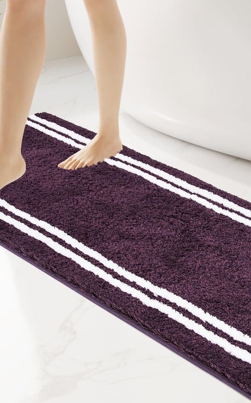AIESY® Non-Slip Super Absorbent Quick Dry Shaggy Microfiber Bath Mat