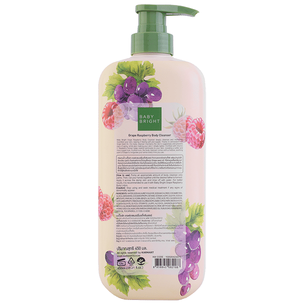 منظف الجسم بالخوخ والتوت 450 مل بيبي برايت (ب)