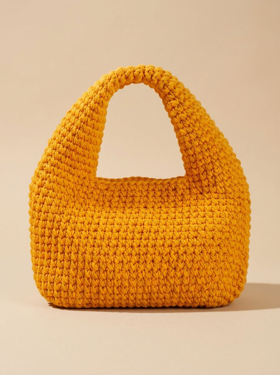 Hush and Stitch Yellow Small Donut Bag