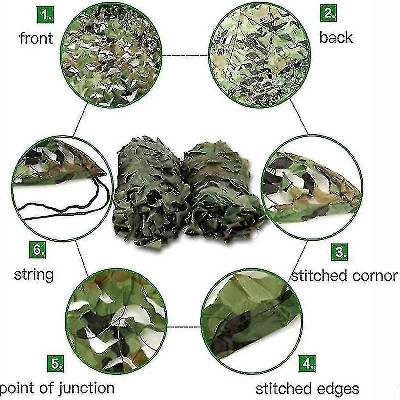 Christmas3x5m 3x8m 3x10m 4x5m Reinforced Camouflage Net Swimming Pool Beach Pavilion Garden Sunshade Camouflage Canvas Net 7 Colors zxin
