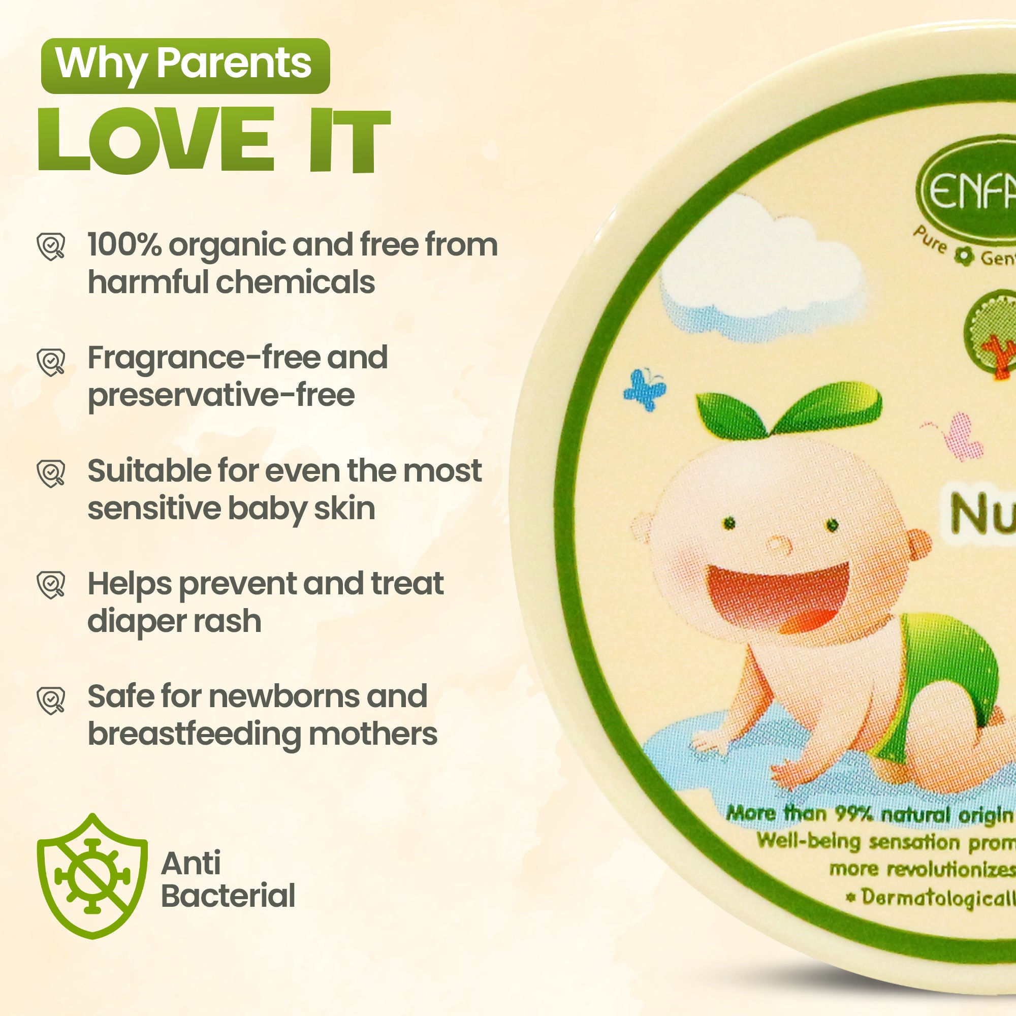 Diaper Shea Butter  Nurturing Baby Balm