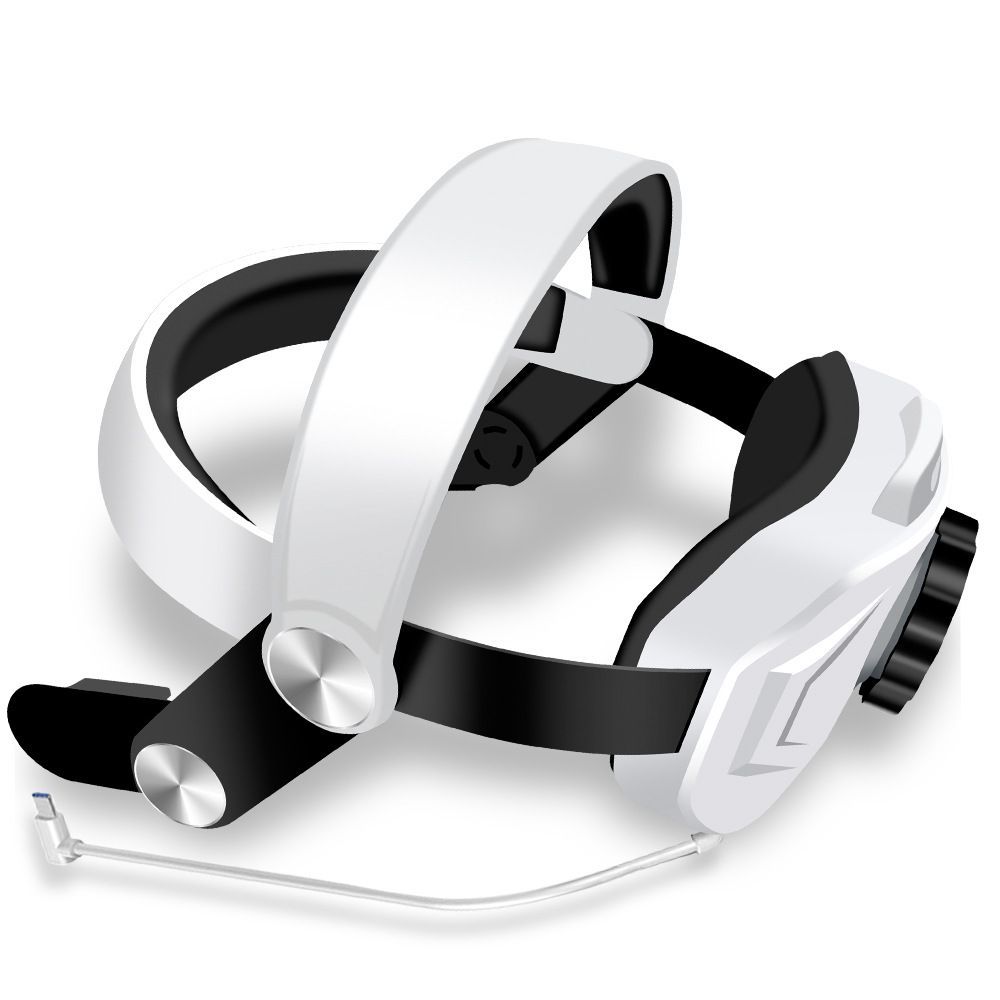 2 in 1 VR Head Strap With Battery Adjustable Head Band For Oculus Quest 2