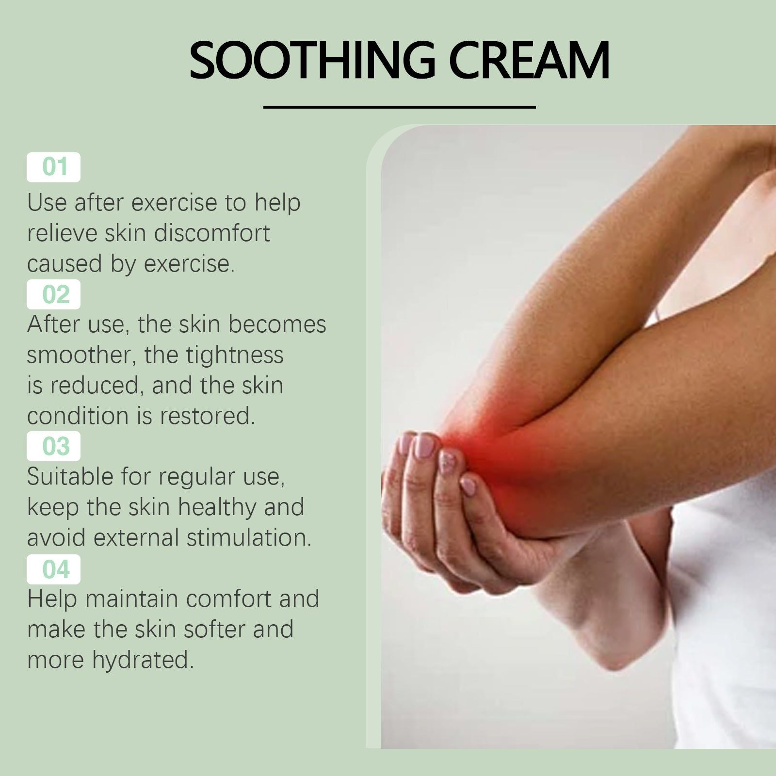Body Care Moisturizing Cream, Soothing Relief for Skin Discomfort, Hydrating and Refreshing ,50g