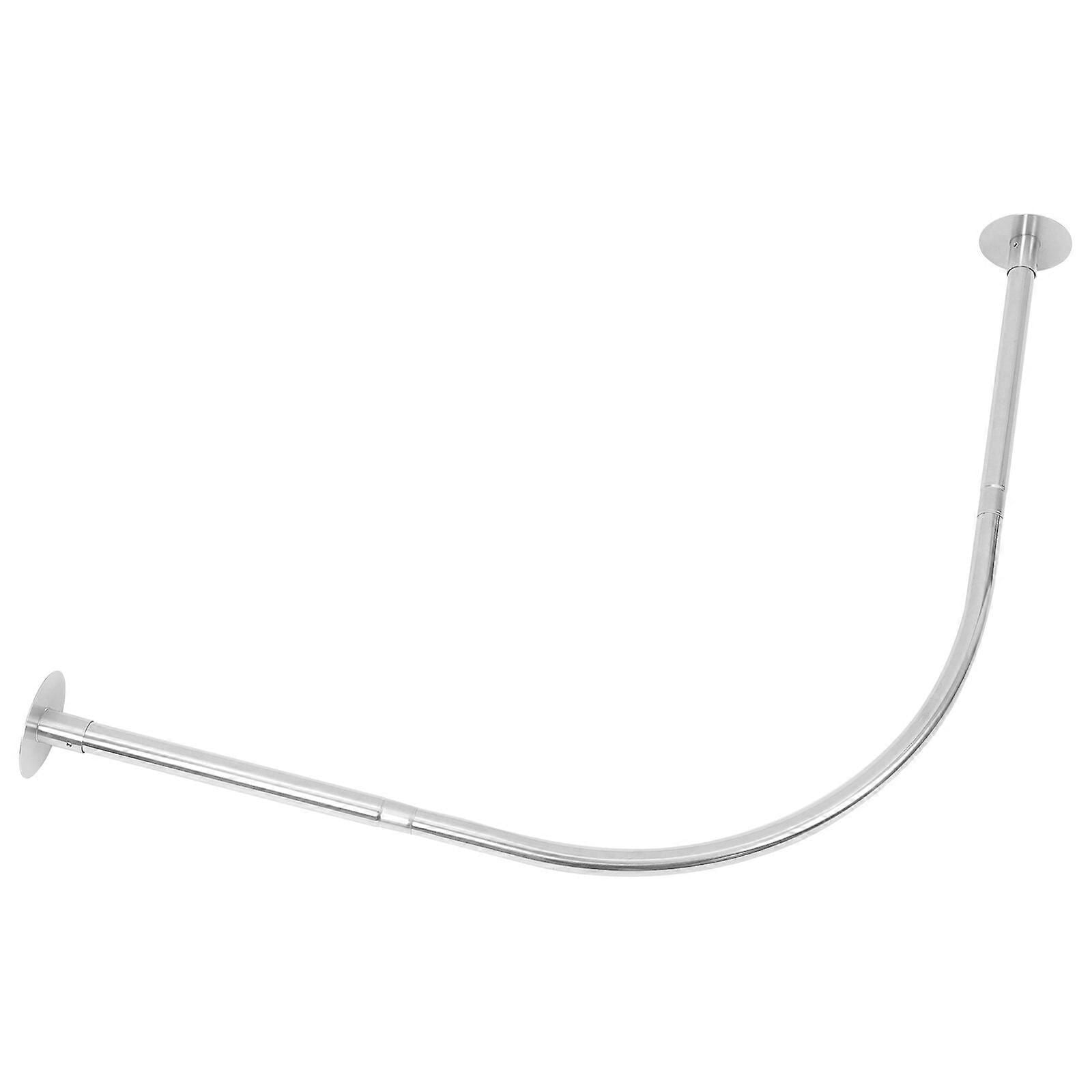 Adjustable Curved Shower Curtain Rod for Bathroom Use